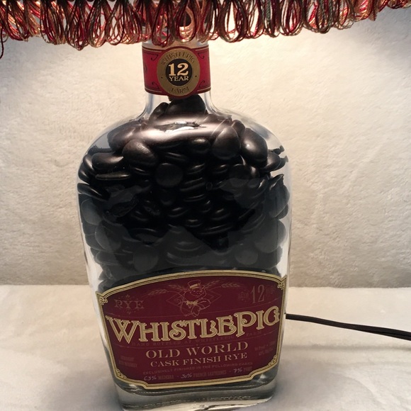 WhistlePig 12 yr  Rye Whiskey Bourbon bottle lamp - Picture 3 of 7